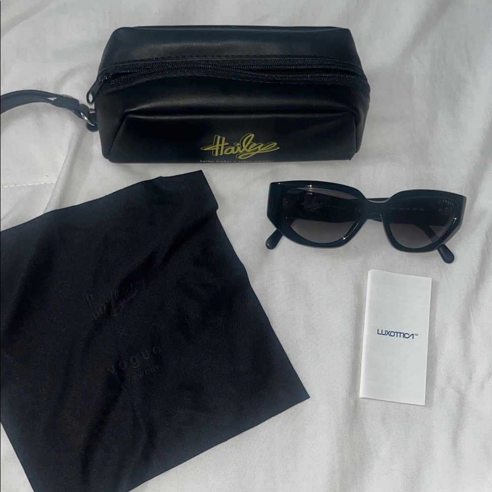 Hailey Bieber x Vogue Eyewear Black Sunglasses